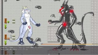 Master dragon breeds furry slime with his big cock in raw gay anal creampie