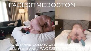 Gay facesit destroyed by massive ass crushing your face raw slang uncut