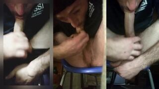 Best autofellatio deep self blowjob pure gay self suck raw solo HD