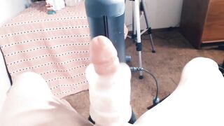 Let's bate and milk our swollen cocks together big cum compilation