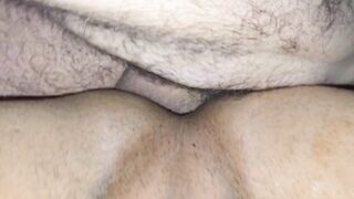 Big daddy bears his boy raw while he fucks him full of cum