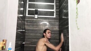Skinny gifted guy gets toilet stuffed in school bathroom