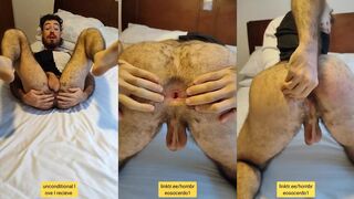 Handsome Colombian muscle man destroys his tight virgin ass with his thick meat