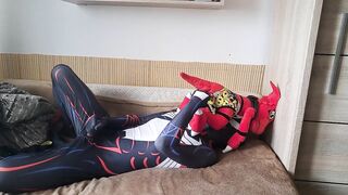 My Guilmon is back from trip and covered in sticky cum