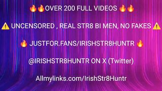IrishStr8Huntr Gets Destroyed By CamDoAttitude's Rough Bareback Daddy