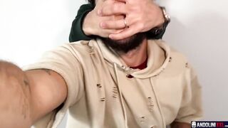 Andolini wrecked on the stairs with Samuel Hodecker raw and uncut no condom