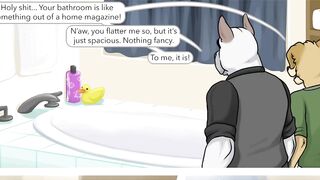 Furry Intern Gushed Hard During Public Anal Dub