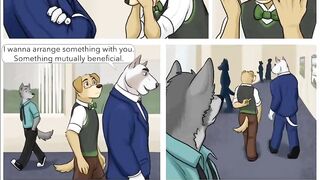 Furry Intern Gushed Hard During Public Anal Dub