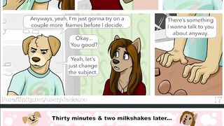 Furry Intern Gushed Hard During Public Anal Dub