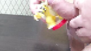 Bowser figure ruined by gay solo cum shots