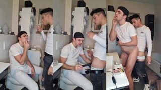 Gay boys fucked raw and cum twice destroyed in HD