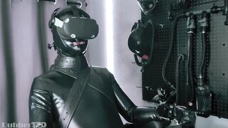 VR electro gay rubber pain bondage chair squirted