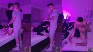 Gay couple smoke and bare fuck session raw animal lust
