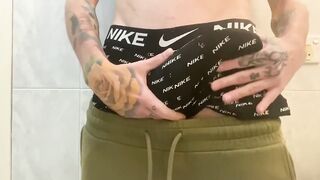 Top Domin jerks off with his big dick until he gushes cum everywhere