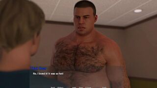 Twink gobbles Daddy Bear’s massive cock