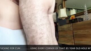 Older senior men destroy his tight virgin ass with brutal thick uncut cock till he's nothing but a cum dump