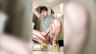 Ravaged Twink’s Sloppy Deep Throat On His Own Cock