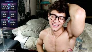 Straight man deep throats huge dildo flexing abs and biceps raw solo gay porn