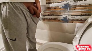 Teen uncut cock solo pissing at home big dick fill