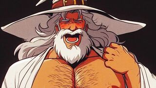 Busty old gay anime hentai priest gets ass fucked by castle subjects
