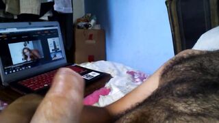 Nihilist gets raw handjob with thick uncut cock and creamy load