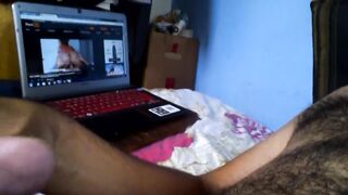 Nihilist gets raw handjob with thick uncut cock and creamy load