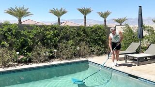 When Tate Hoskins is the Pool Boy nothing gets cleaned raw gay bareback gangbang