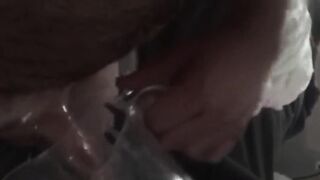 Gagging on the alpha’s big cock and taking it raw in the throat