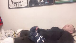 Hockey stud busts massive load after grueling training session alone