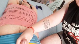 My boyfriend’s thick cum gushed down my throat raw and messy