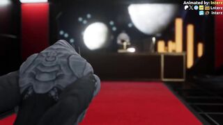 Turian growing huge alien cock muscle destroyed by gay leash