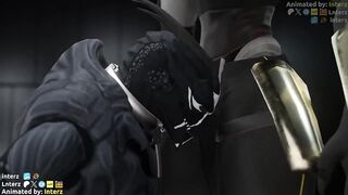 Turian growing huge alien cock muscle destroyed by gay leash