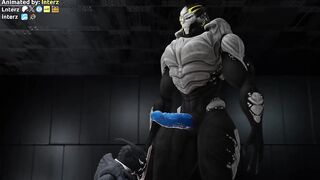 Turian growing huge alien cock muscle destroyed by gay leash