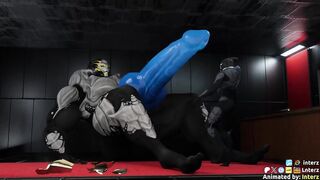 Turian growing huge alien cock muscle destroyed by gay leash