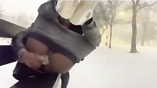 Daddy destroyed my big tits rough solo session