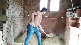 The chubby bricklayer and the boss’s son raw Brazilian gangbanged