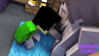 Secret Minecraft Club raw gay femboy blowjob hardcore cum