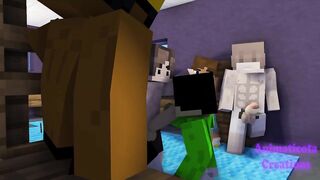 Secret Minecraft Club raw gay femboy blowjob hardcore cum
