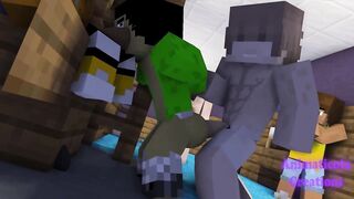 Secret Minecraft Club raw gay femboy blowjob hardcore cum