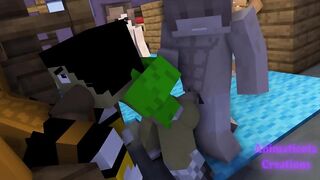 Secret Minecraft Club raw gay femboy blowjob hardcore cum
