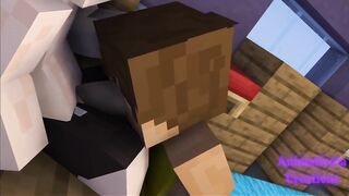 Secret Minecraft Club raw gay femboy blowjob hardcore cum