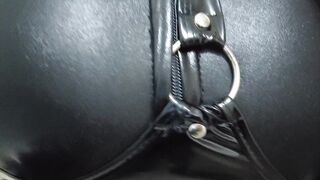 Uncut latex masturbate exploring the hotel cum on floor