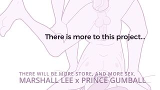 Marshall Lee and Prince Gumball 69 cum twist adventure