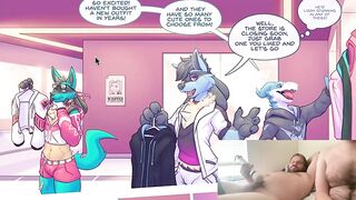 Furry comic dubs destroyed in public anal with doggy style deepthroat