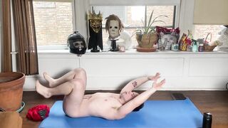 Muscle Twink Stretches Naked Fisting His Hairy Hole