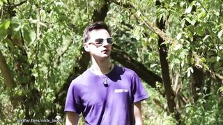 18 cute boy destroyed in forest cock sucking blowjob fuck rough gay amateur