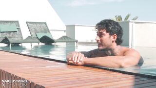 Gay pool threesome black latino markin wolf caio rodrigues andy rodrigues