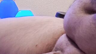 Gay chub’s drippling urethral sounding cumshot
