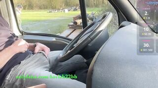 Gay truck stop daddy wrecks me at cruising rest area daytime