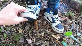 Twink Takes Off DC Shoes Smelly Socks and Sucks Bare Feet